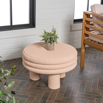Rashida 13.5" Contemporary Minimalist Curvy Low Accent Table - JONATHAN Y